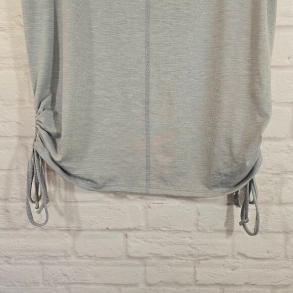 M Cato Gray Side Cinch Tie Top Shirt NWT Womens Size XS Short Sleeve Oversized - Picture 5 of 10